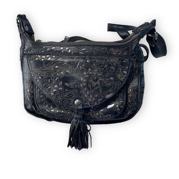 Patricia Nash Bags Patricia Nash Leather Tassel Purse Metallic
